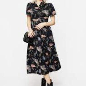 Nightmoth Midi Shirt Dress size 8 Disturbia